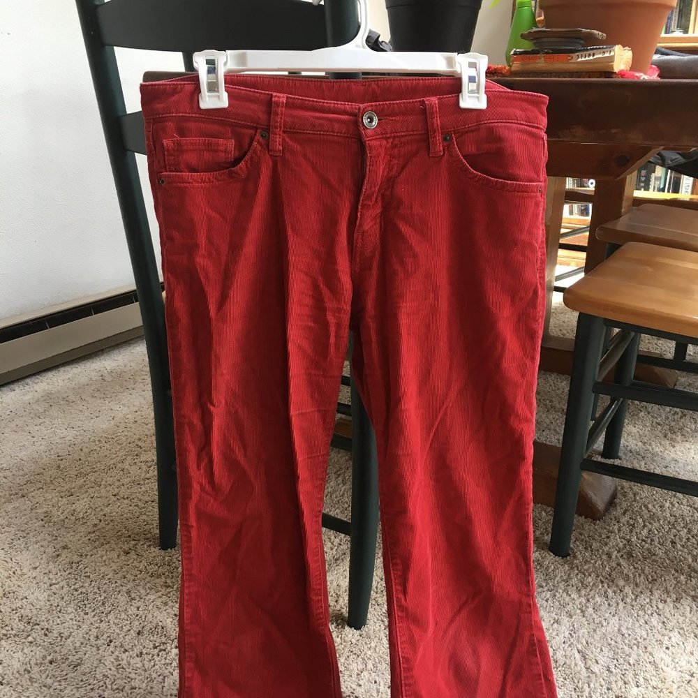 Bootcut Red Corduroys